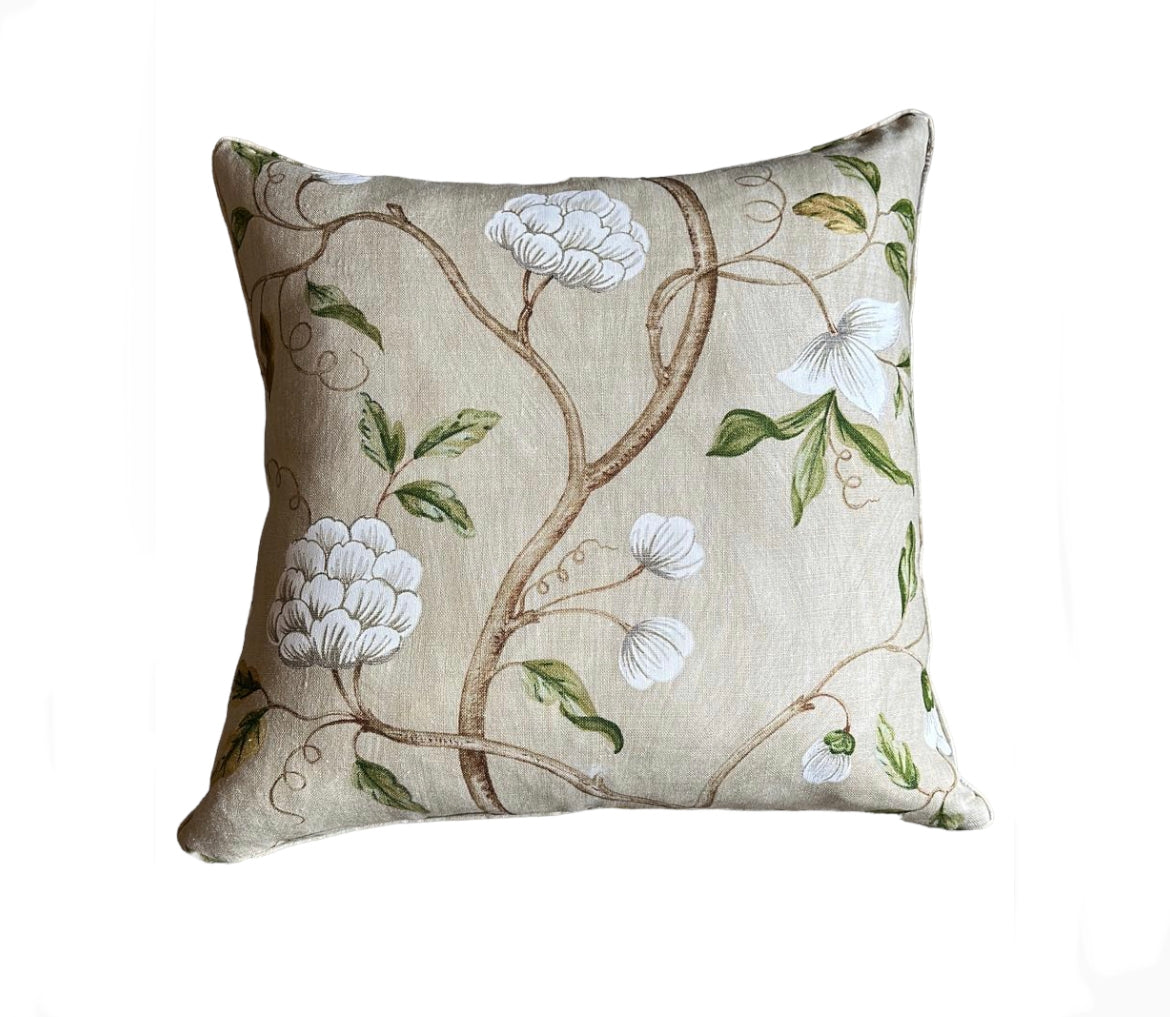 Bespoke - Colefax & Fowler Snow Tree Beige (50cm x 50cm)