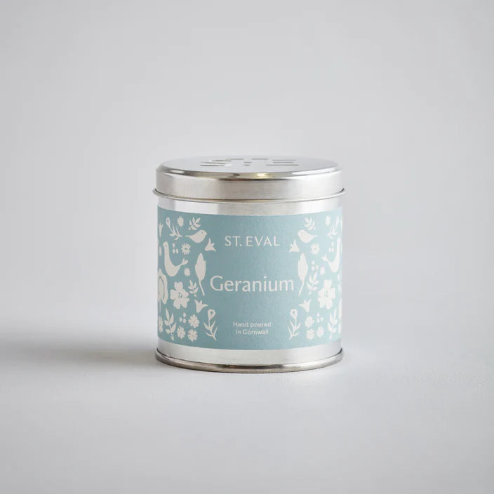 St Eval - Geranium Tin Candle