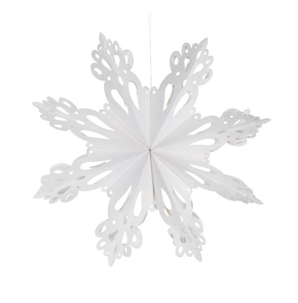 Maddox Warm White Paper Snowflake - Large
