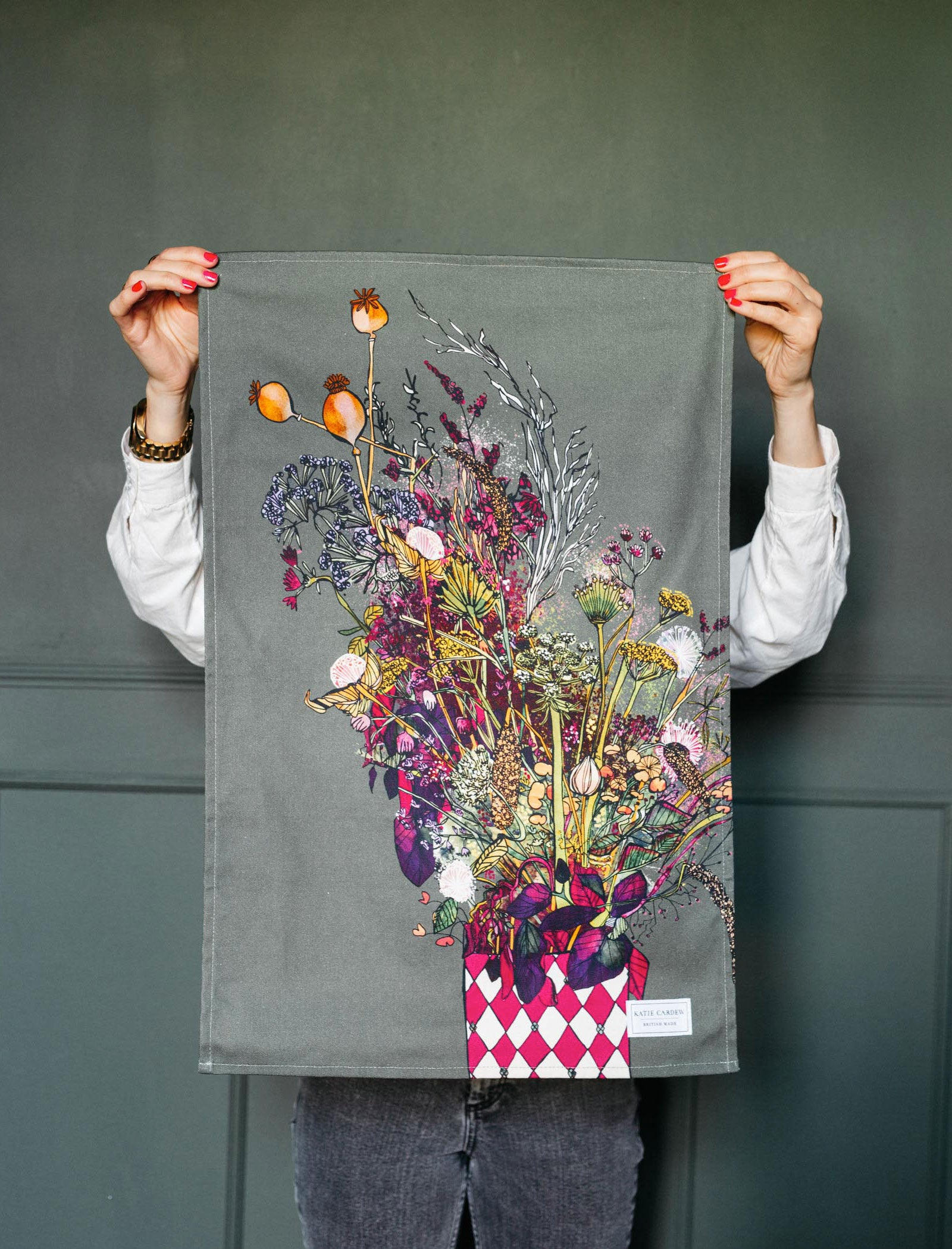 Autumn Blooms - Tea Towel