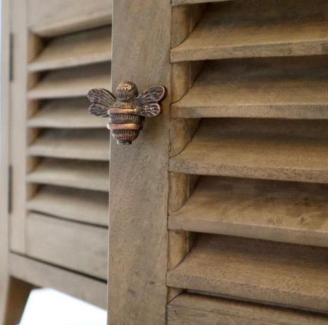 Antiqued Copper Bee Knob