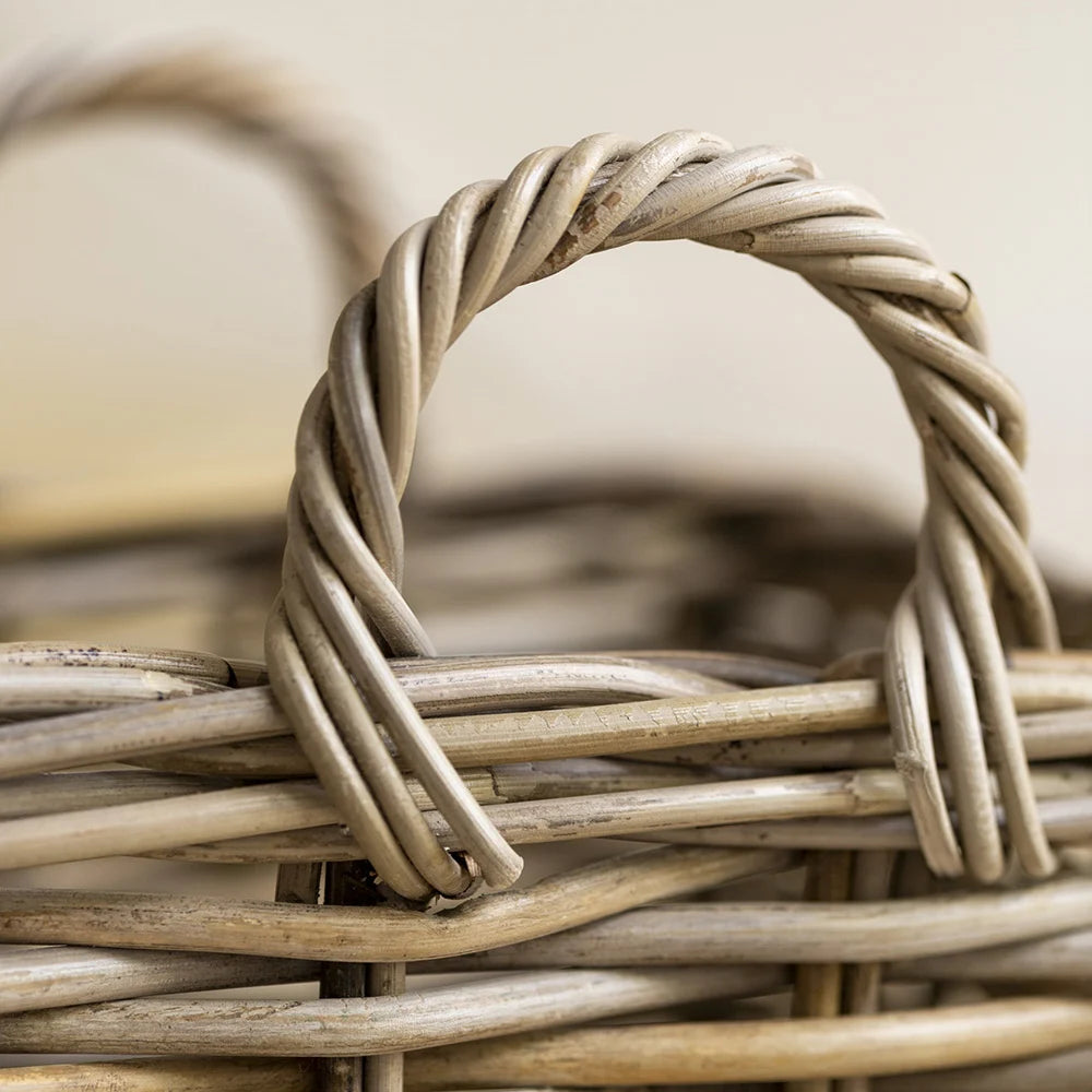 Square Kubu Log Basket - Medium