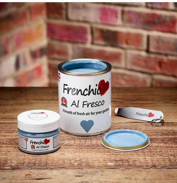 Frenchic Al Fresco paint - ‘Ol Blue Eyes 150ml, - Bramley & White | Upholstery, Homewares & Furniture