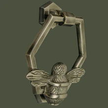 Door Knocker - Honeycomb Bee Ring (Pewter) BRASS053