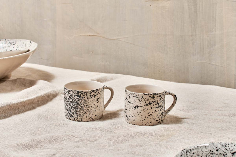 Ama Splatter Mug - Short (Set of 2)