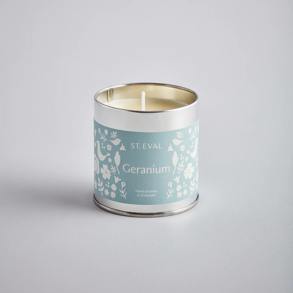 St Eval - Geranium Tin Candle