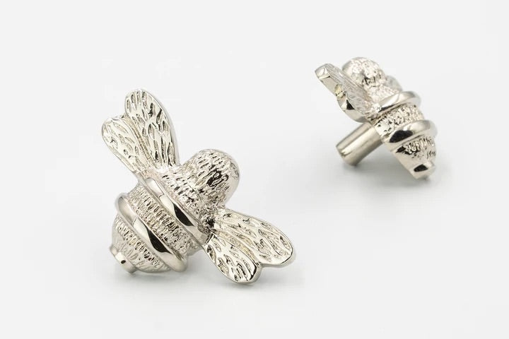 Silver Nickel Bee Knob