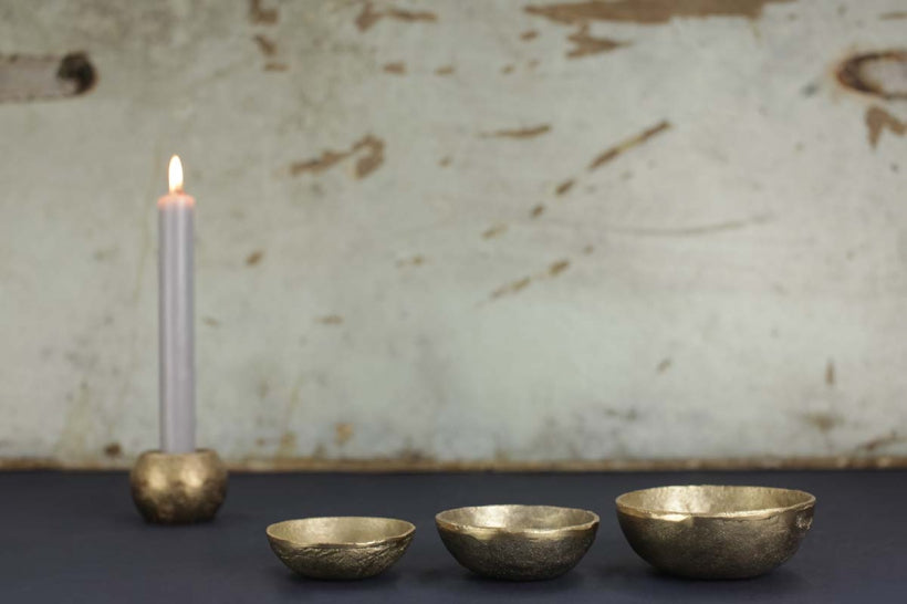 Jahi - Brushed Gold Bowl - Large