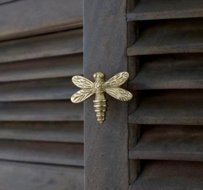 Brass Dragonfly Knob