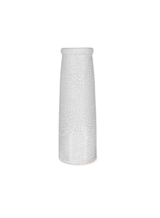 Ravello Bottle Vase - Beige Crackle Effect