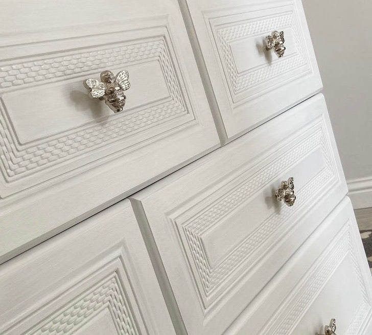 Silver Nickel Bee Knob