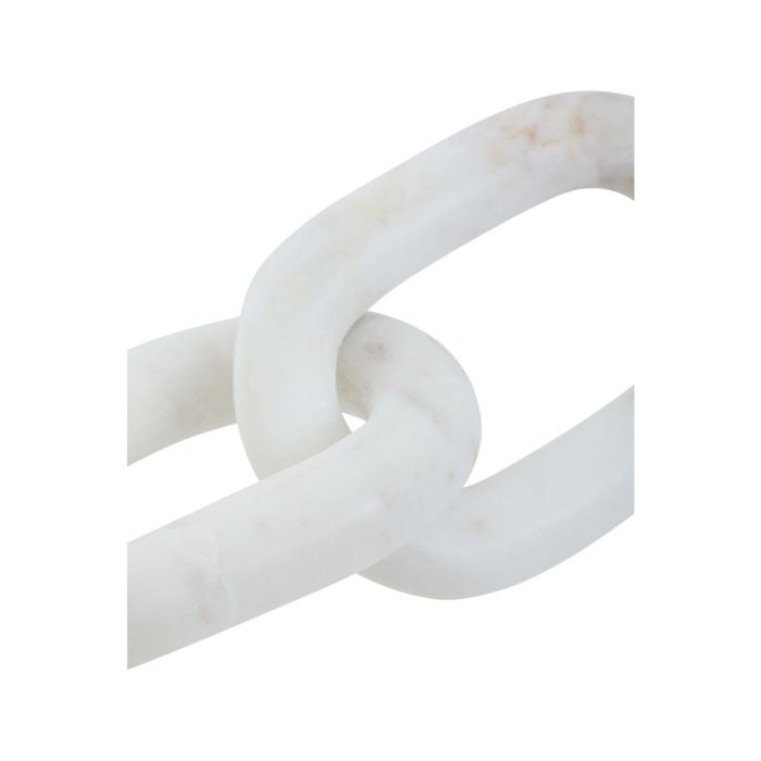Nason White Marble Chain Sculpture