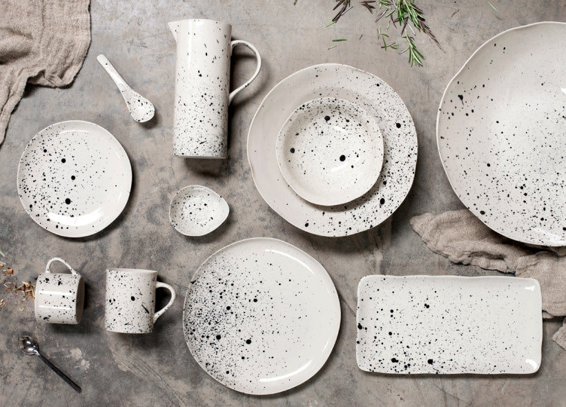 Ama Splatter Mug - Tall (Set of 2)