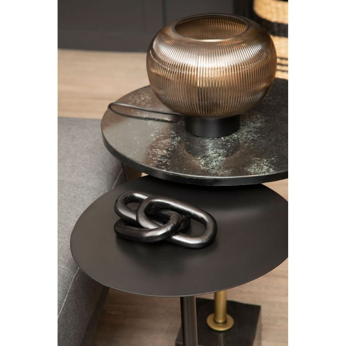 Prato Black Chain Sculpture - Large