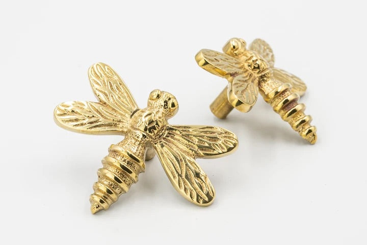 Brass Dragonfly Knob