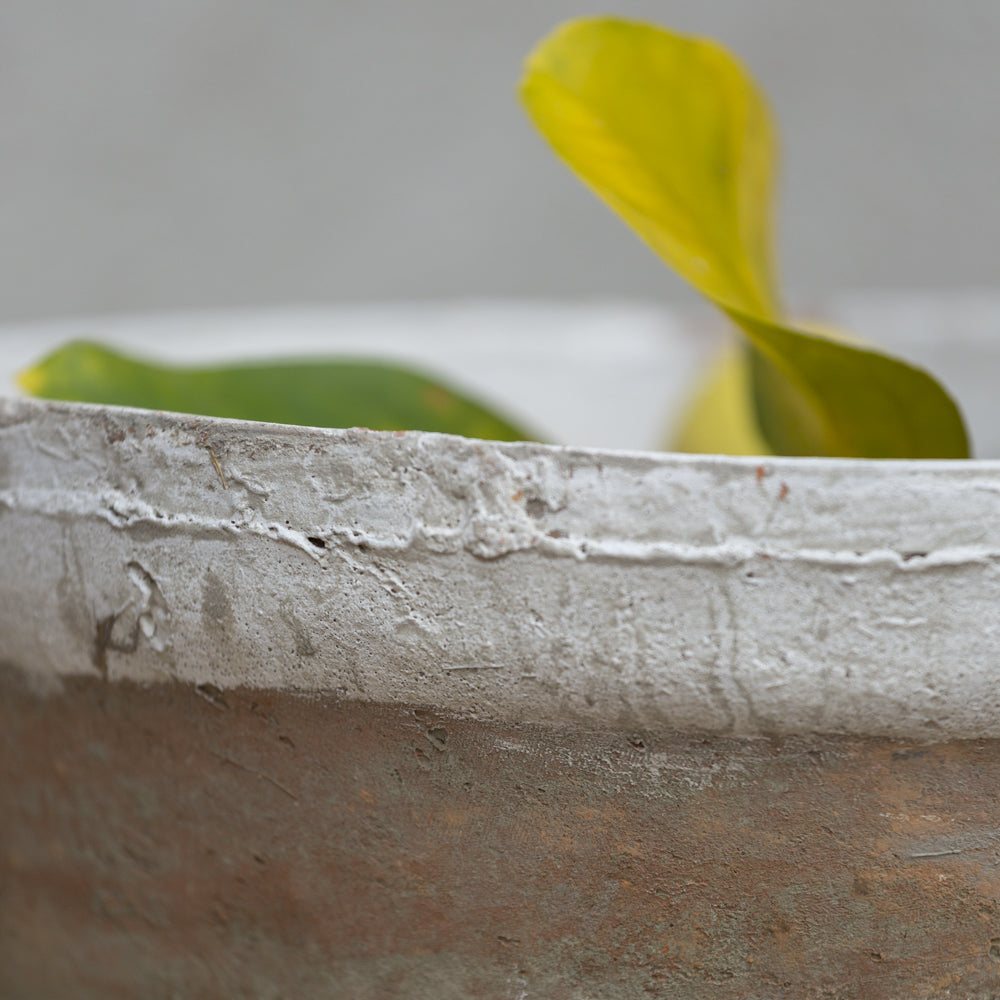 Antique Whitestone Dish/Planter - Medium