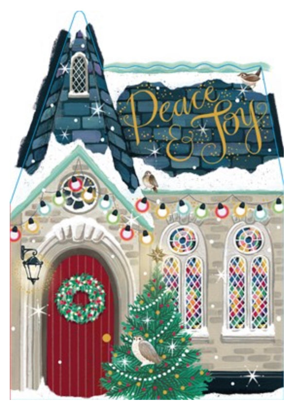 St Nicholas Street Shop Collection - Peace & Joy Christmas Card