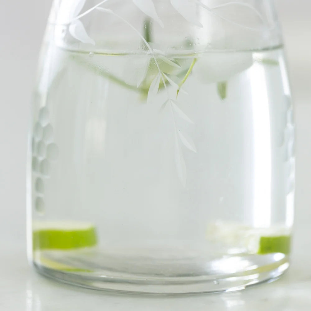 Ella - Etched Rambling Vine Carafe