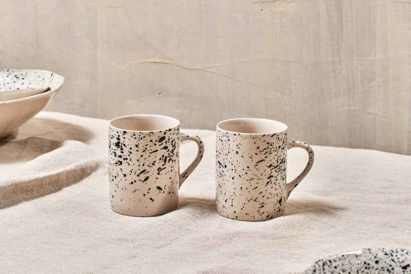 Ama Splatter Mug - Tall (Set of 2)