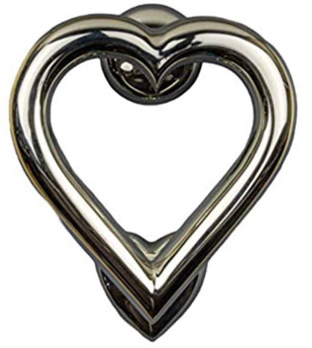 Door Knocker - Heart (Nickel/Chrome) HE-301