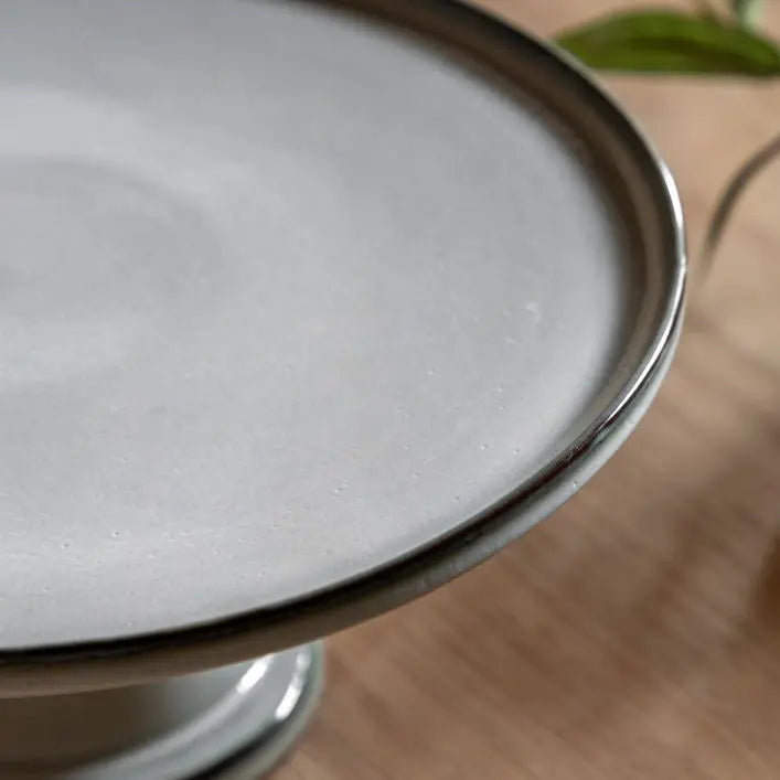 Ruby Reactive Glaze Cake Stand