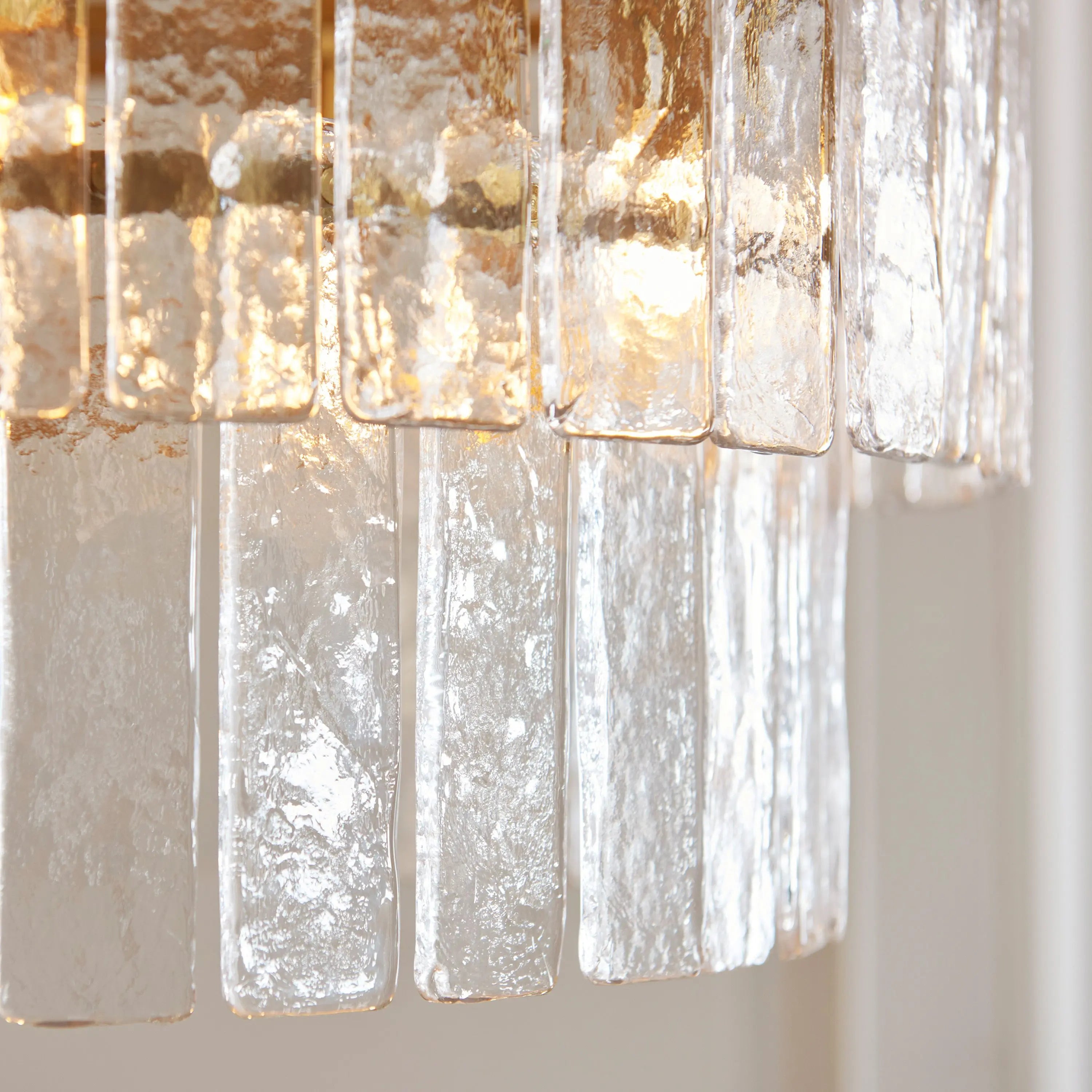 Jarine 5 Tiered Pendant Light Brushed Aged Brass