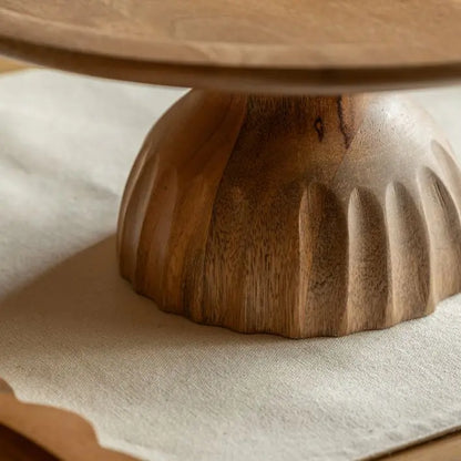 Wooden cake stand