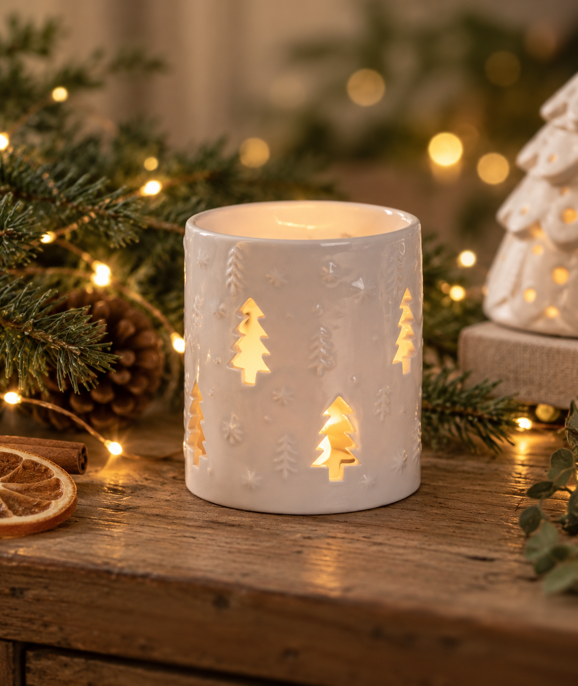 Tree tealight holder