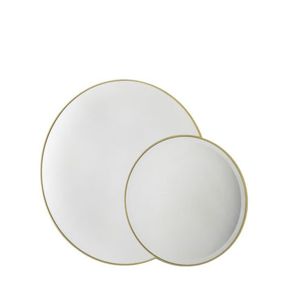 Oliver Double Round Mirror Champagne