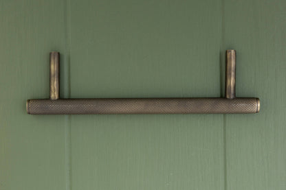 APIDAE Solid Brass Knurled Pull Handles &amp; Knobs - Antique