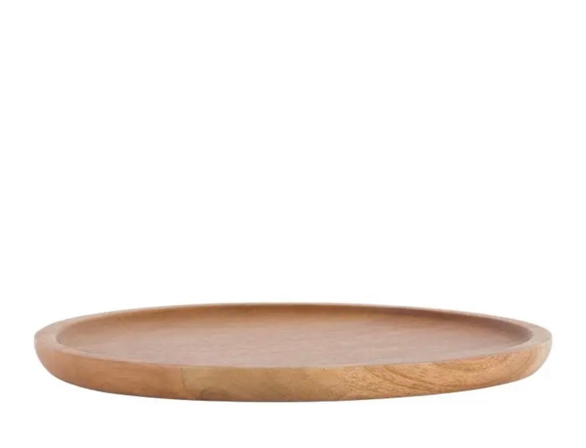 Mango Wood Round Decorative Tray