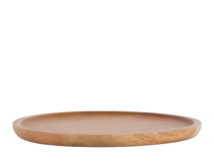 Mango Wood Round Decorative Tray
