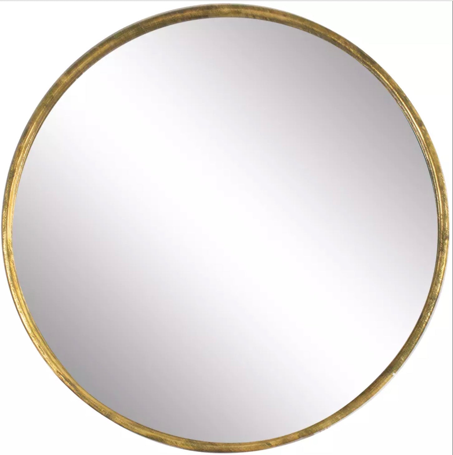 Round Mirror Vintage Brass - Large