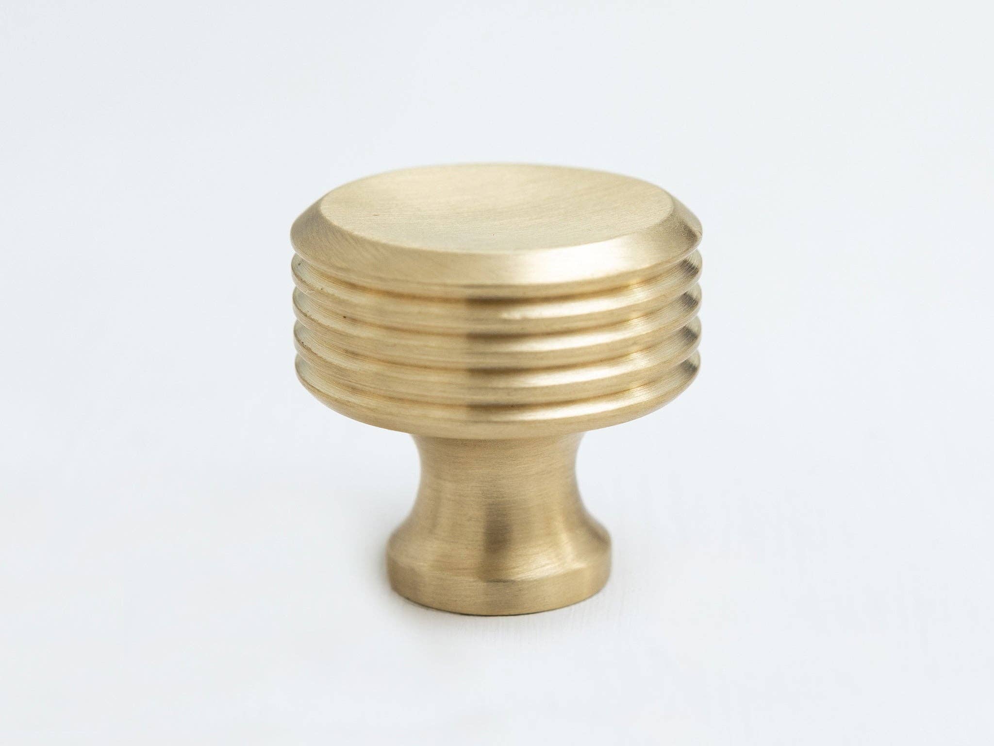Solid Brass Kitchen Pull Handles &amp; Knobs | Reeded Design