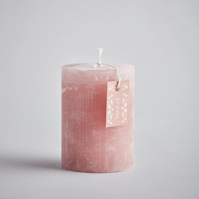 St Eval - Rhubarb, Summer Folk 3”x4” Scented Pillar candle