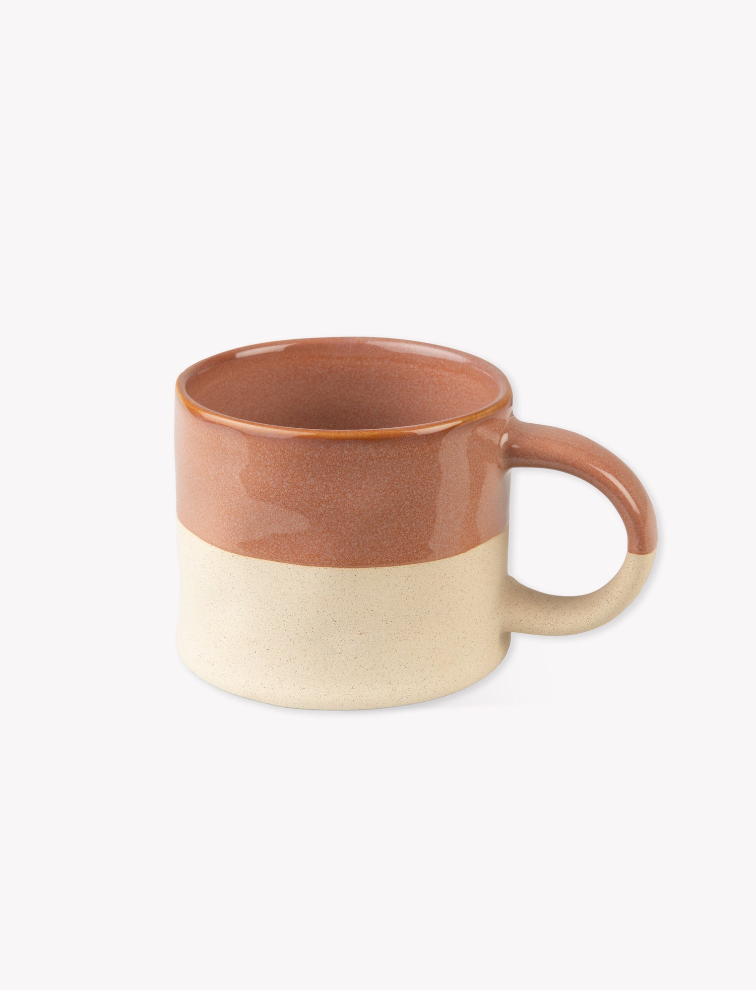 Bladon Half Glazed Mug Set Of 2 - Terracotta