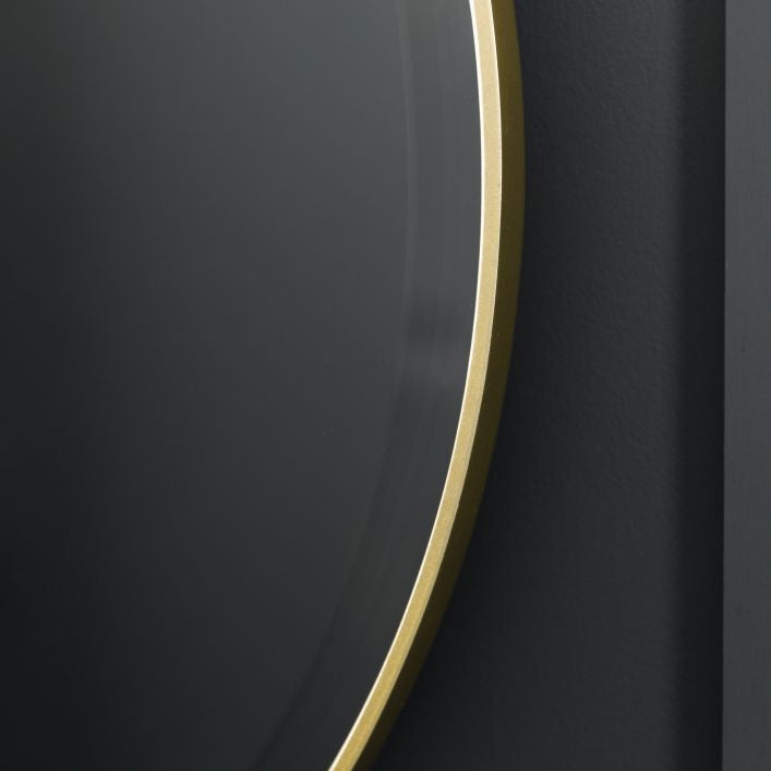 Oliver Double Round Mirror Champagne