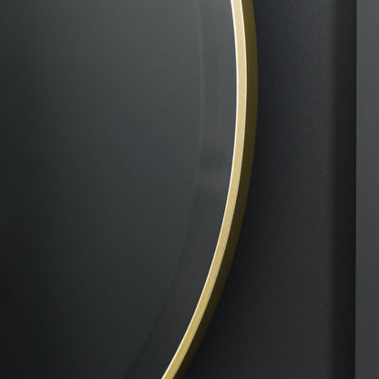 Oliver Double Round Mirror Champagne