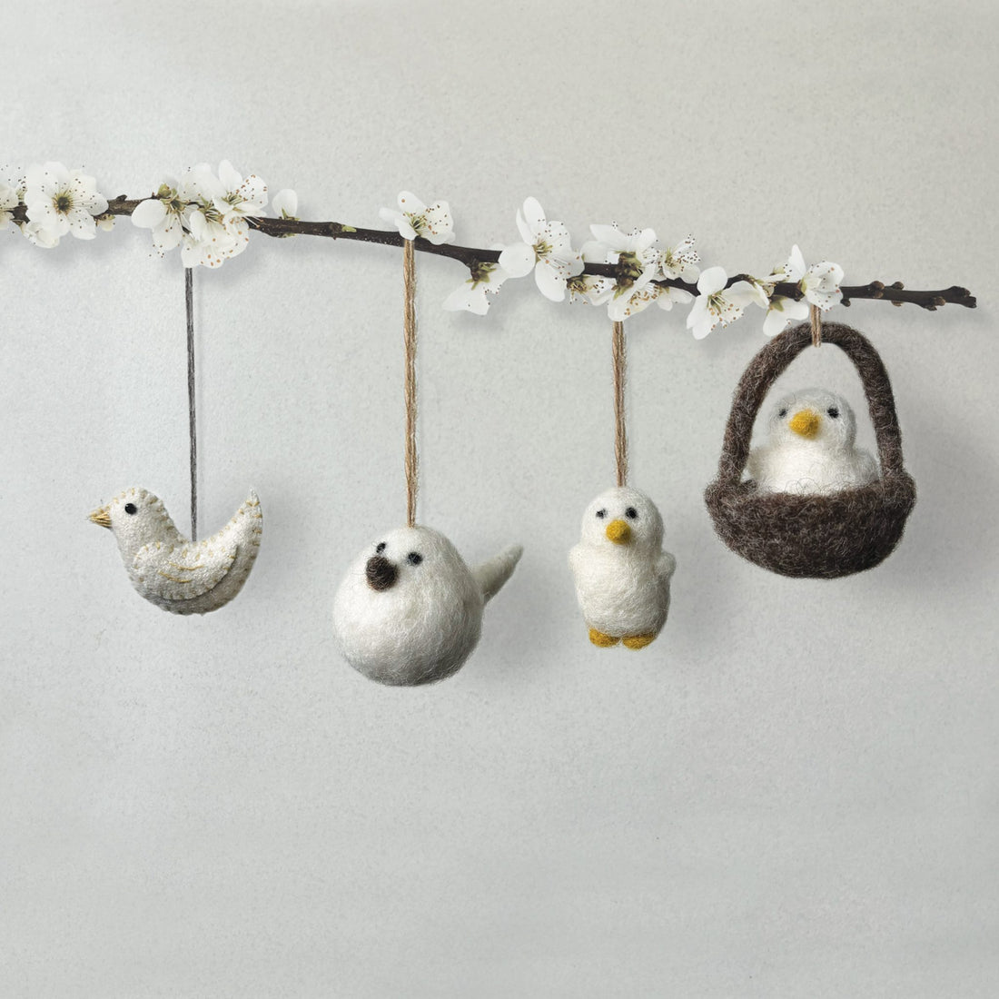 Felt Fluffy chick hanger