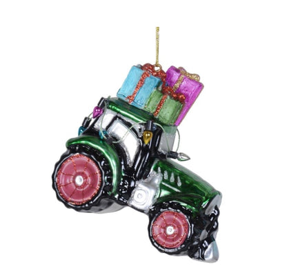 Festive tractor decoration