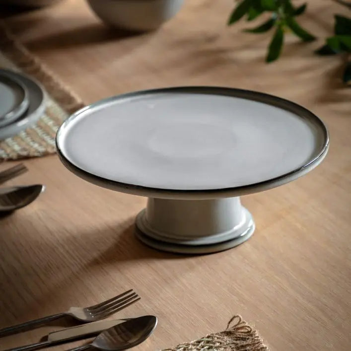 Ruby Reactive Glaze Cake Stand