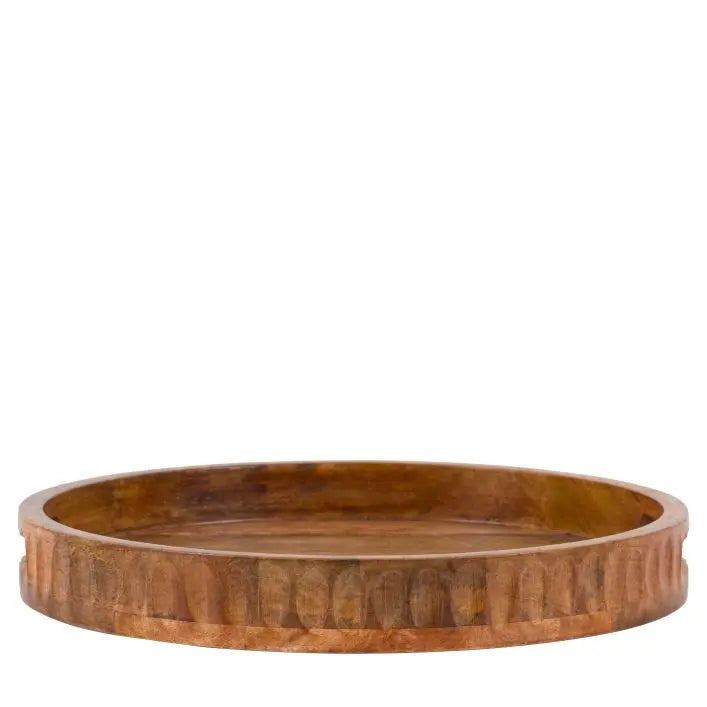 Mango Wood Tray with Wood Handles