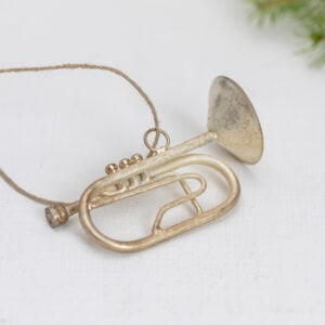 Trumpet Decoration Antique Silver