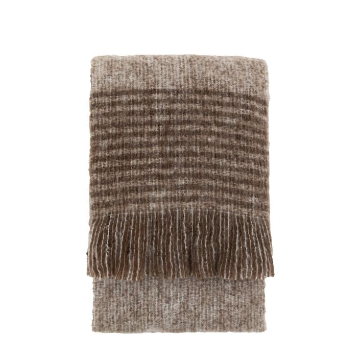 Mohair Brown Throw