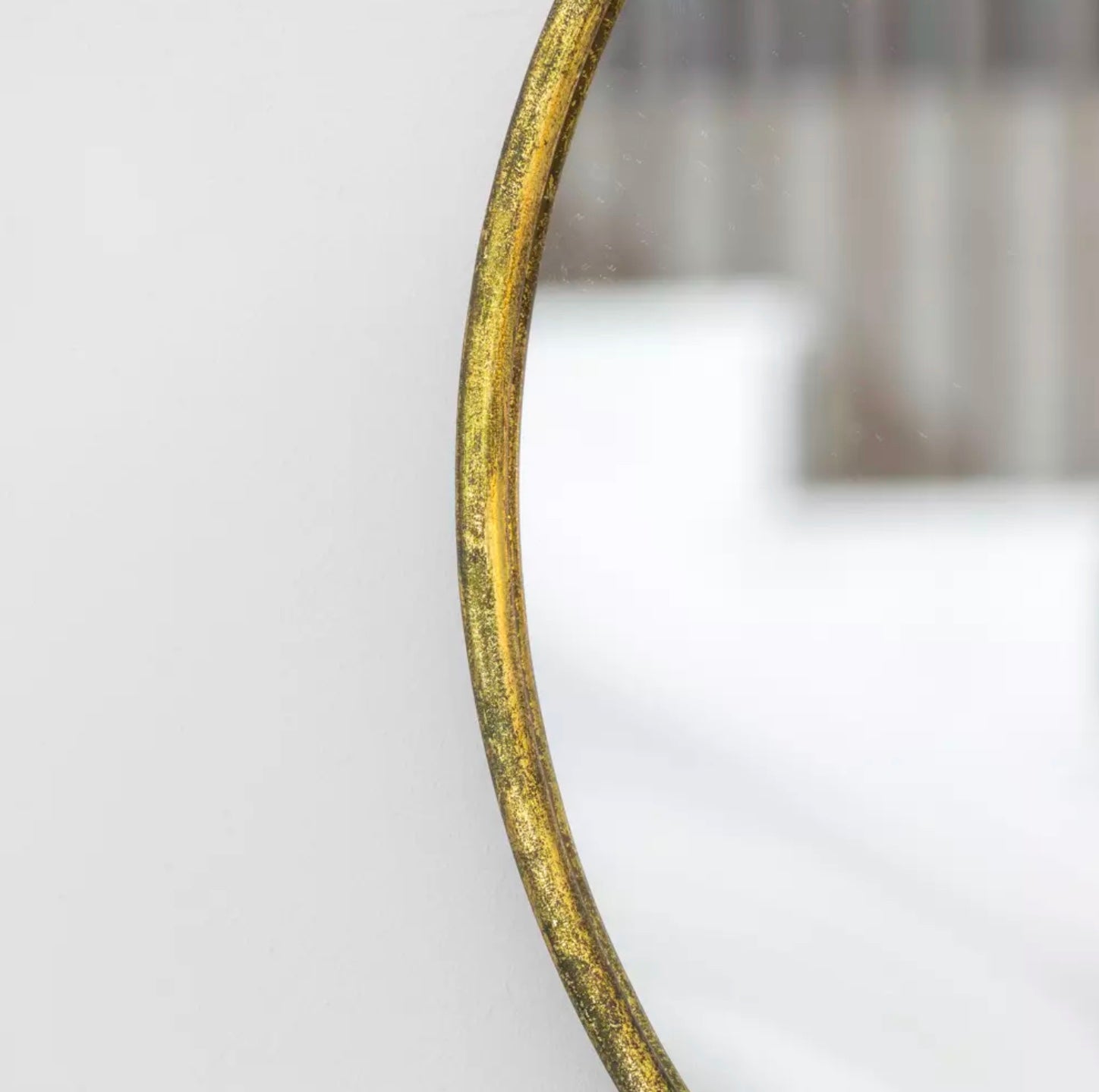 Round Mirror Vintage Brass - Large