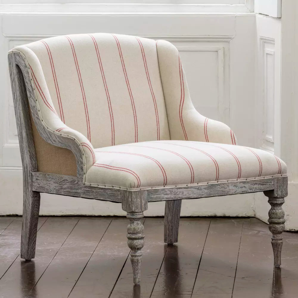 Miss Robbie - Ticking Stripe Red