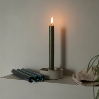 St Eval Olive dinner Candle 7/8&quot; x 8&quot; Gift Pack