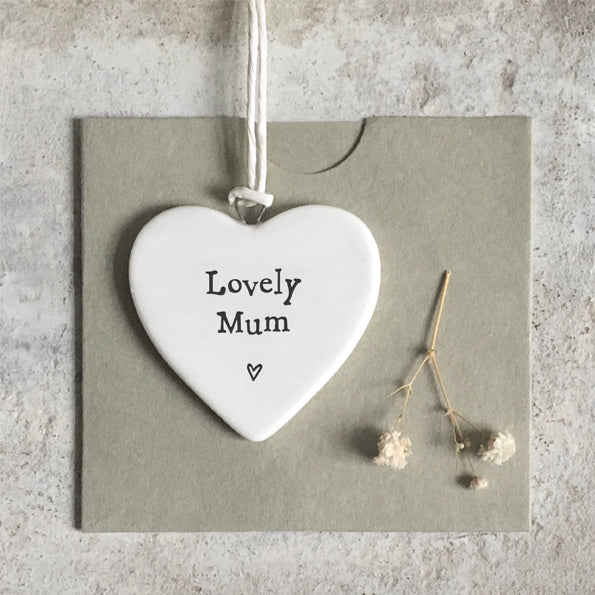 Porcelain heart-Lovely mum