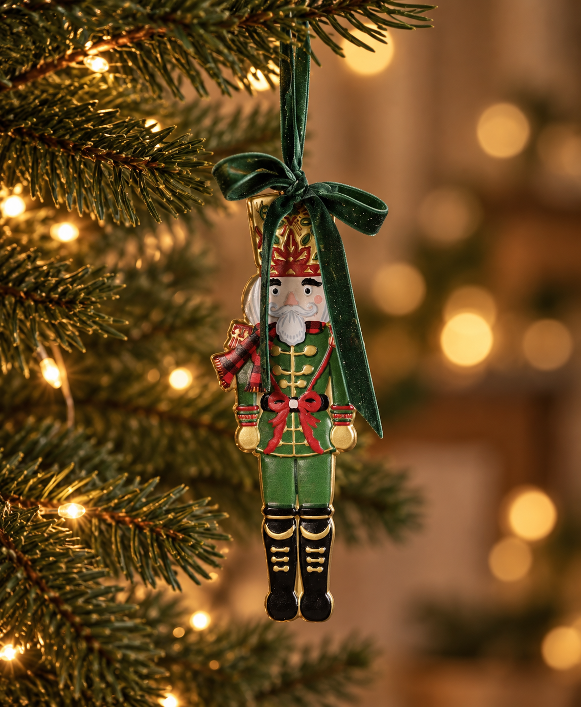 Tartan Nutcracker decoration