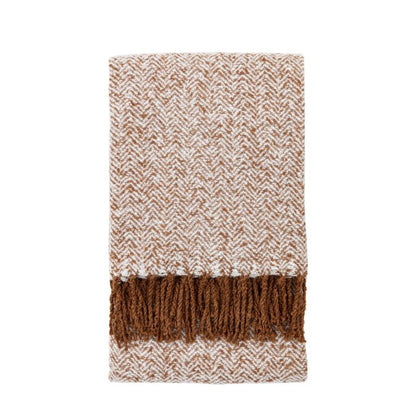 Duncan Herringbone Mohair Throw
